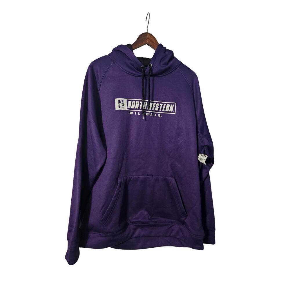 Colosseum Northwestern Wildcats Fleece Hoodie Size XXL